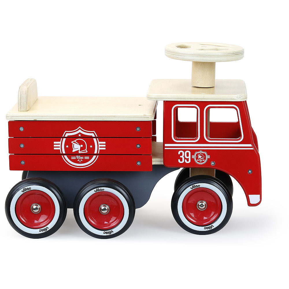 Vilac Porteur Camion de Pompier - Cheval à bascule & porteur - Rue du Commerce