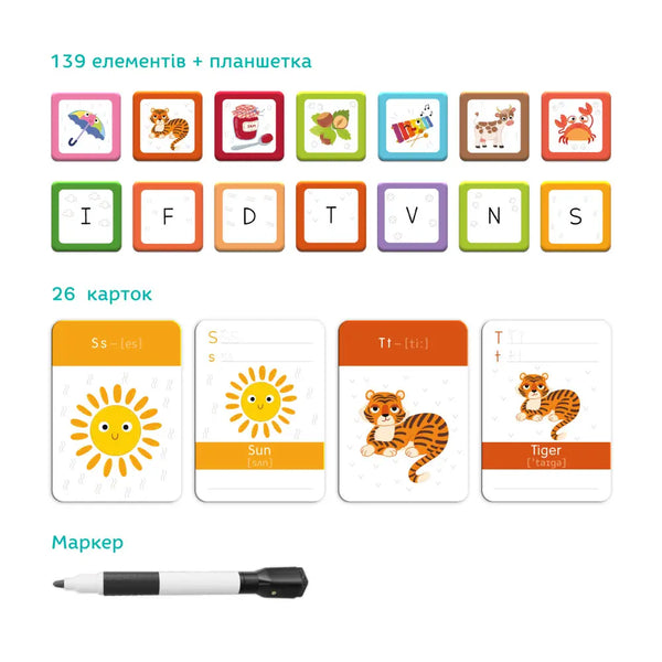 DODO TOYS - Educational Game - Magnetic Alphabet