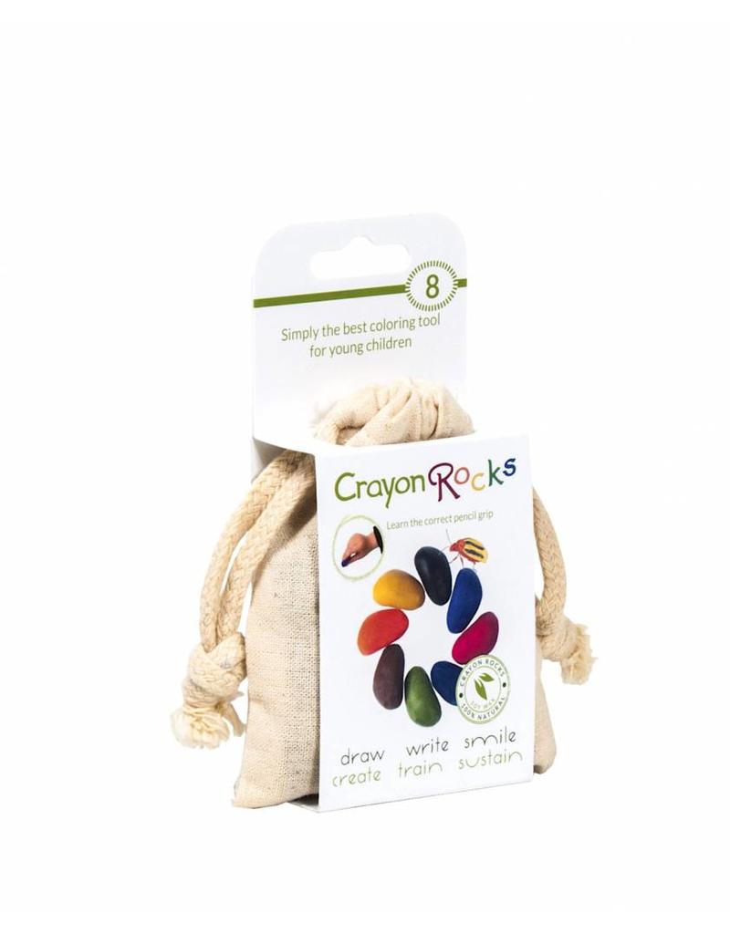 CRAYON ROCKS 8 Natural Soy Wax Crayons (Stimulating Tripod Grip