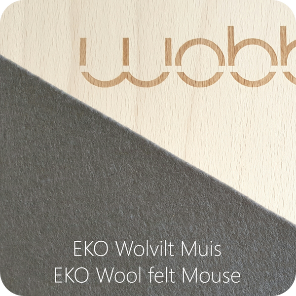 WOBBEL - Original Transparent Lacquer with Felt Mouse