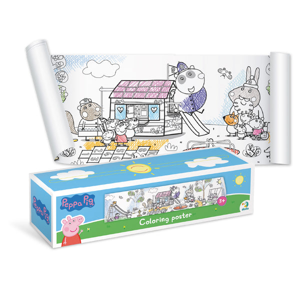 DODO TOYS - Colouring poster - Peppa Pig - Playtime