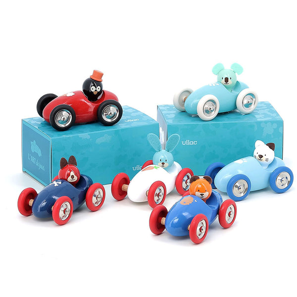 VILAC - Boizoos wooden car, Mariette the kitten