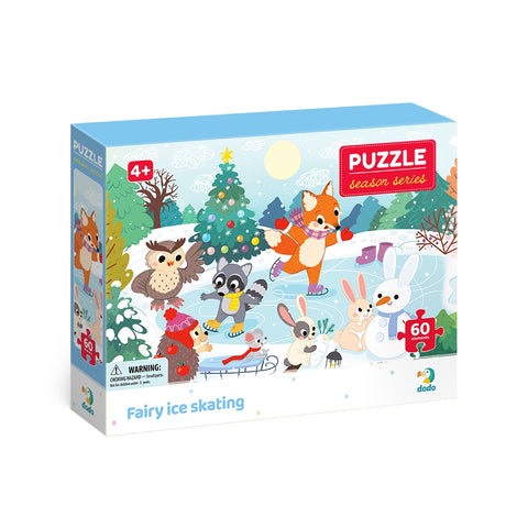 DODO TOYS - 60pcs - Puzzle - Seasons Fairy ice skating