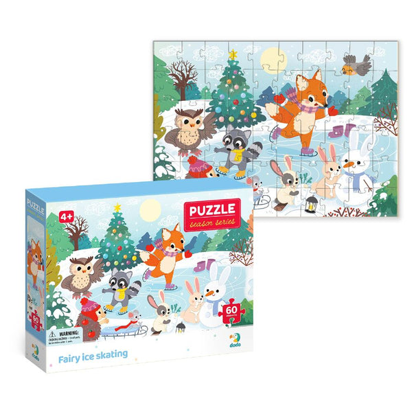 DODO TOYS - 60pcs - Puzzle - Seasons Fairy ice skating