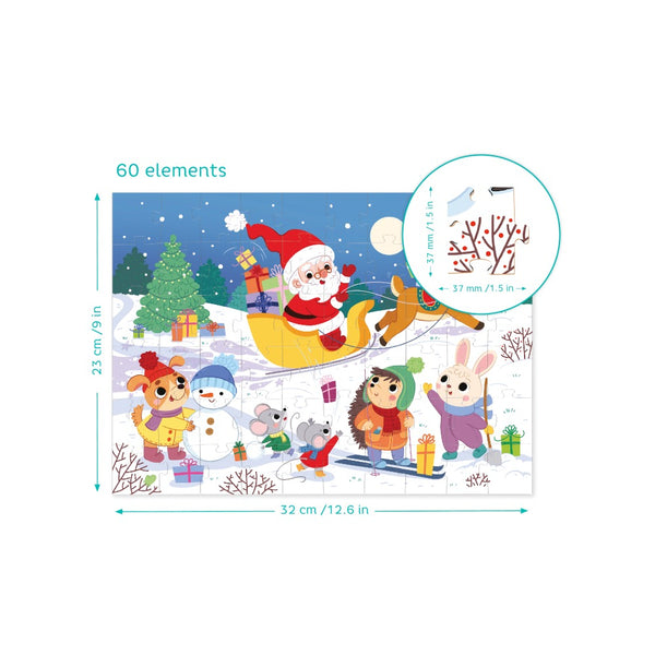 DODO TOYS - 60pcs - Santa's Sleigh Puzzle