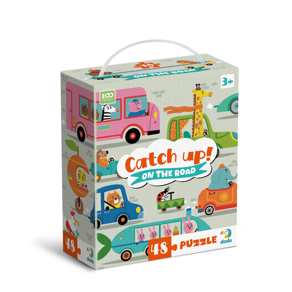 DODO TOYS - Catch Up! On the Road Puzzle - 48pcs