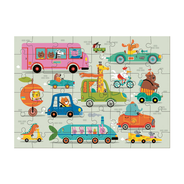 DODO TOYS - Catch Up! On the Road Puzzle - 48pcs