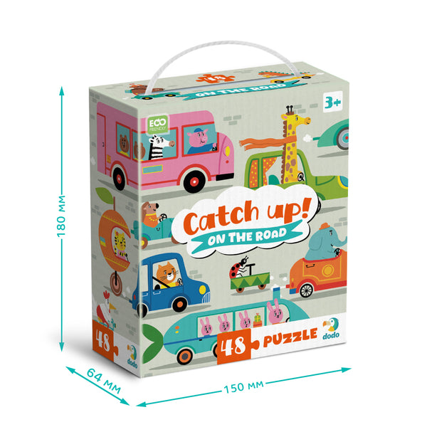 DODO TOYS - Catch Up! On the Road Puzzle - 48pcs