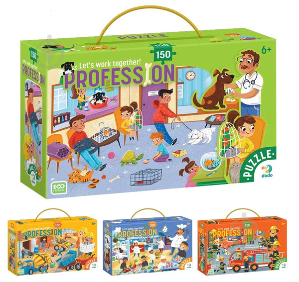 DODO TOYS - 150 pcs - Professions Puzzle - Veterinarian