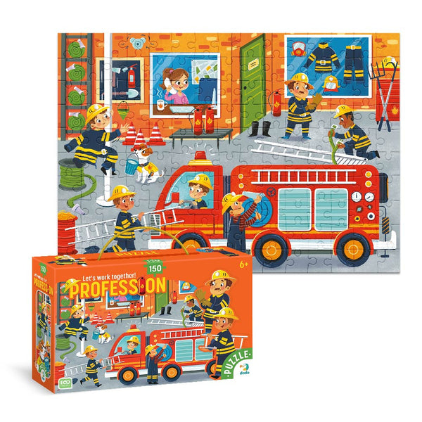 DODO TOYS - 150 pcs - Professions Puzzle - Firefighter