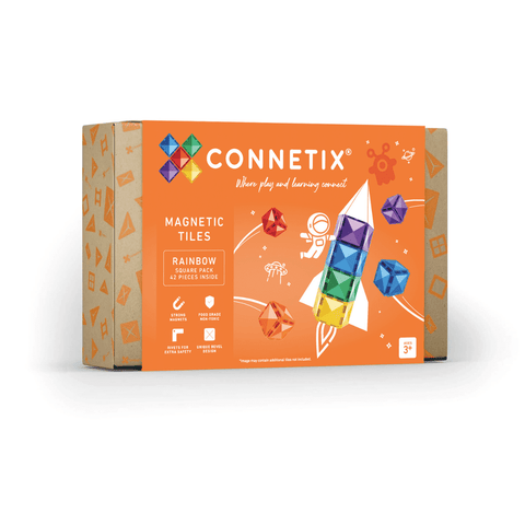 CONNETIX: Rainbow Square Pack 42 pc