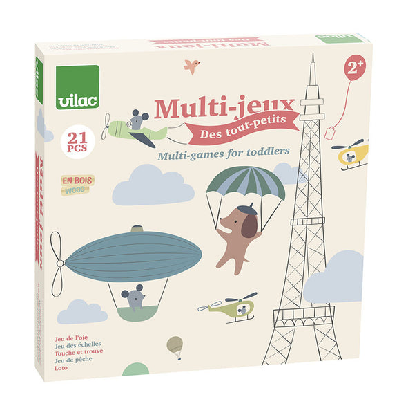 VILAC - Board game, Multi-games for toddlers