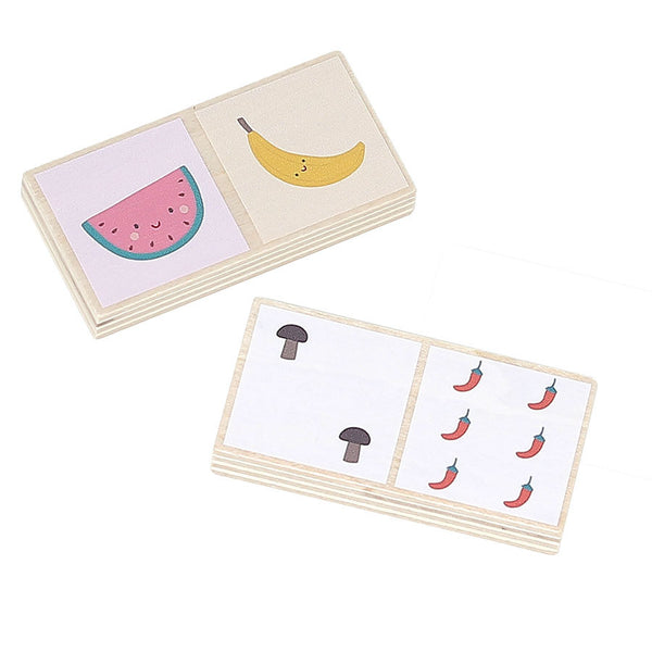VILAC - Fruits and Vegetable reversible dominoes