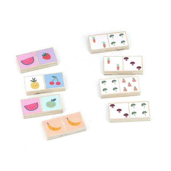 VILAC - Fruits and Vegetable reversible dominoes