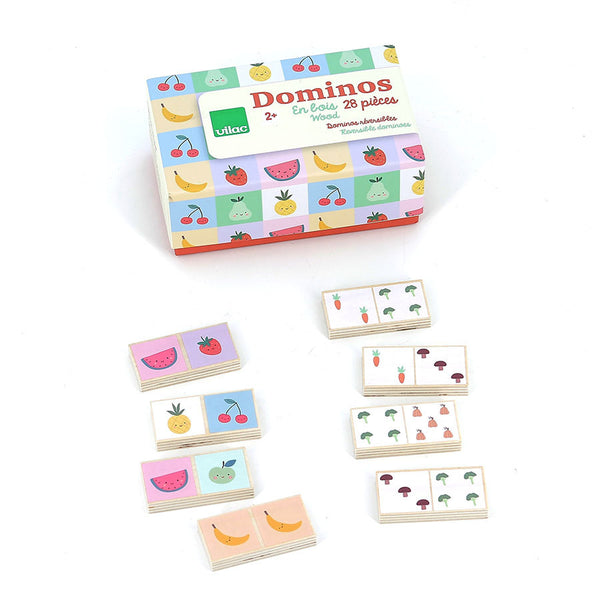 VILAC - Fruits and Vegetable reversible dominoes