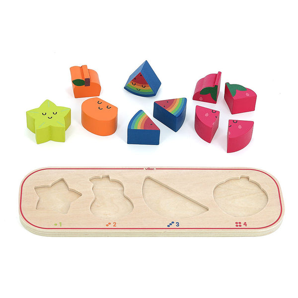 VILAC - Wooden puzzle, I'm learning to count fruit