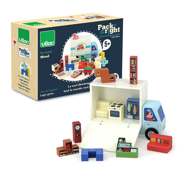 VILAC - Wooden logic game, Pack it right The move