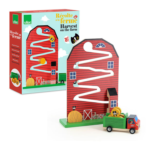 VILAC - Wooden educational toy, Harvest at the Farm