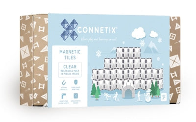 CONNETIX - Clear Rectangle Pack 12 pc