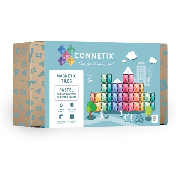 CONNETIX - Pastel Rectangle Pack 24 pc