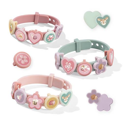 LITTLE DUTCH - Slide Charm Bracelets - Pink - Fairy Garden
