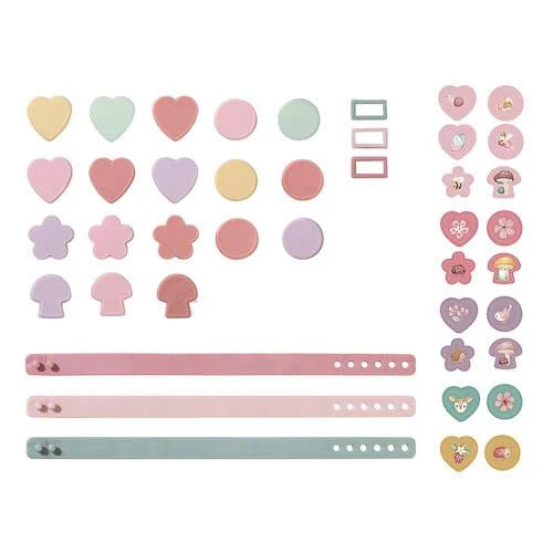 LITTLE DUTCH - Slide Charm Bracelets - Pink - Fairy Garden