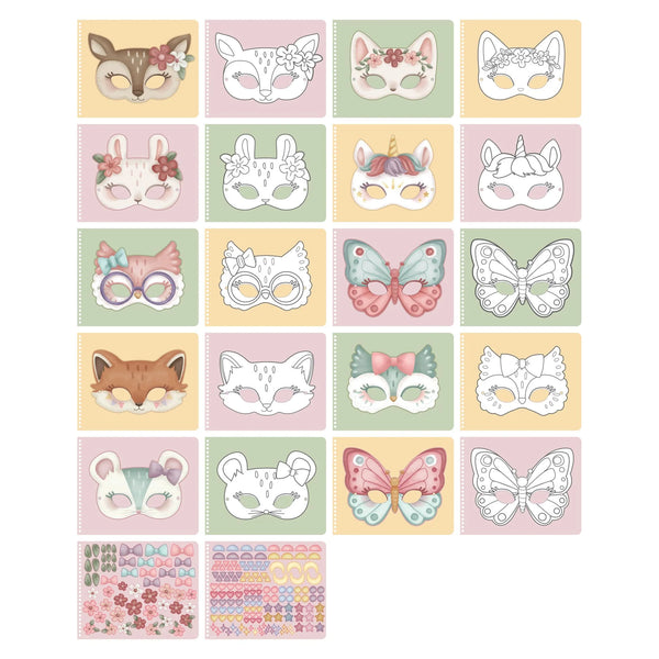 LITTLE DUTCH - Scrapbook - Rosa's masks - Cut & Play