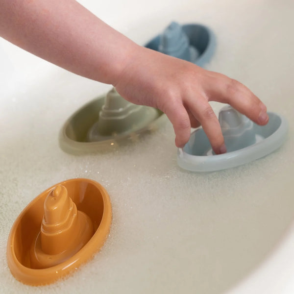LITTLE DUTCH - Stackable Bath Boats Blue Price