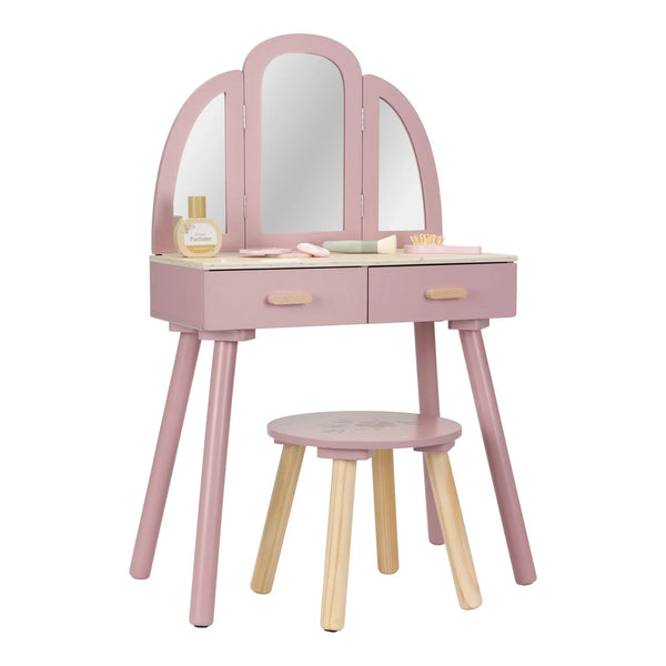 LITTLE DUTCH - Wooden dressing table – Pink – Essentials