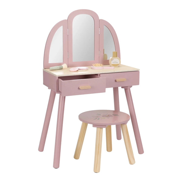 LITTLE DUTCH - Wooden dressing table – Pink – Essentials