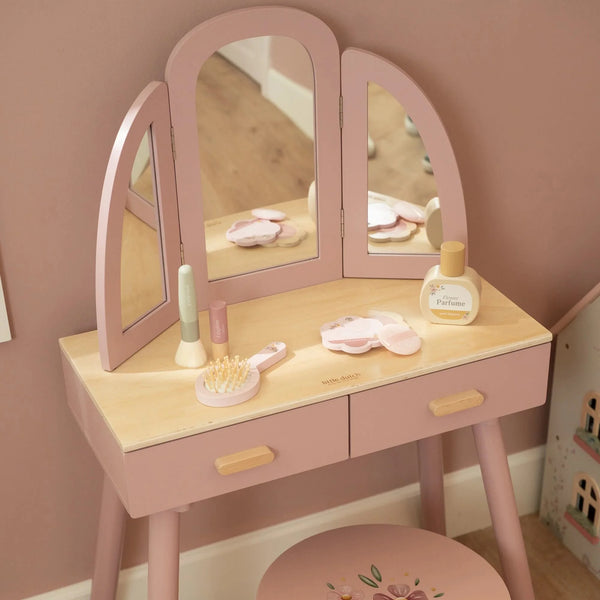 LITTLE DUTCH - Wooden dressing table – Pink – Essentials
