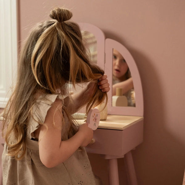 LITTLE DUTCH - Wooden dressing table – Pink – Essentials