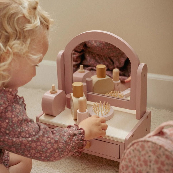 LITTLE DUTCH - Wooden dressing table - Pink - Essentials