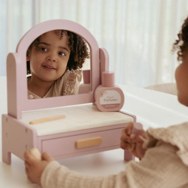 LITTLE DUTCH - Wooden dressing table - Pink - Essentials