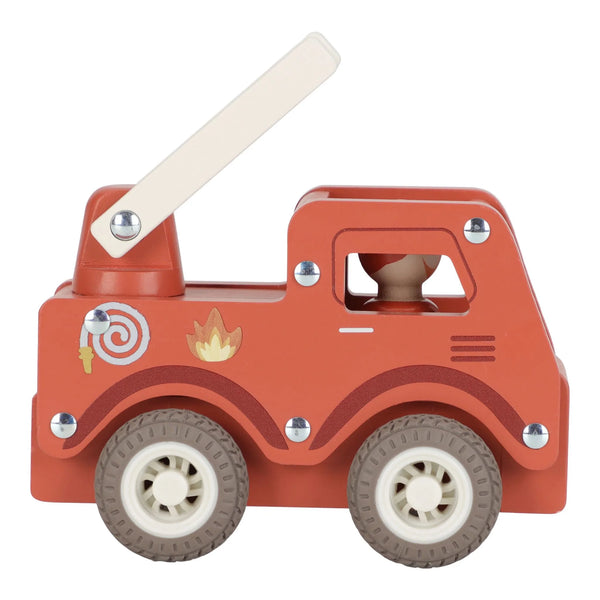 LITTLE DUTCH - Wooden Fire Truck – Red – Essentials