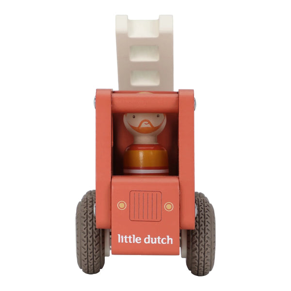 LITTLE DUTCH - Wooden Fire Truck – Red – Essentials