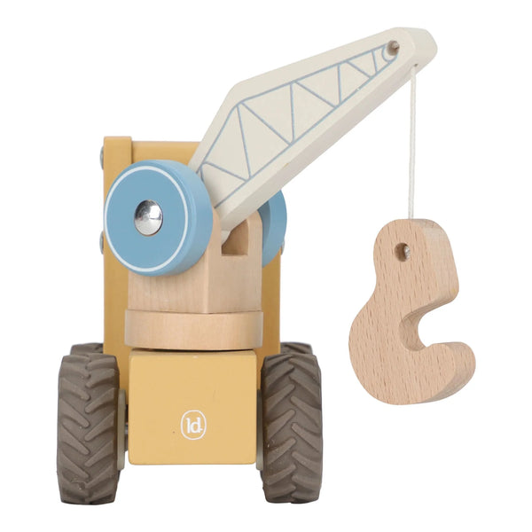 LITTLE DUTCH - Wooden Crane – Yellow – Essentials