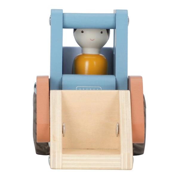 LITTLE DUTCH - Wooden Bulldozer – Blue – Essentials