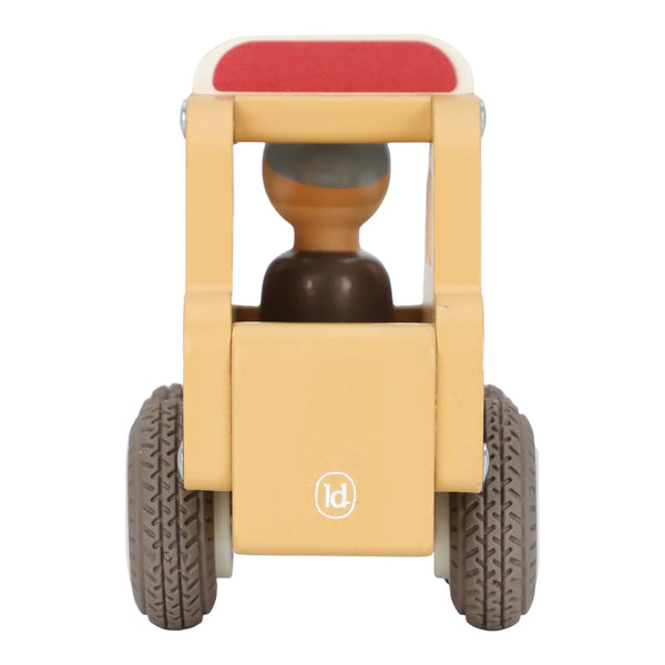 LITTLE DUTCH - Wooden taxi – Yellow – Essentials