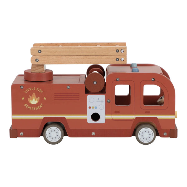 LITTLE DUTCH - Wooden Fire Truck – Red – Essentials