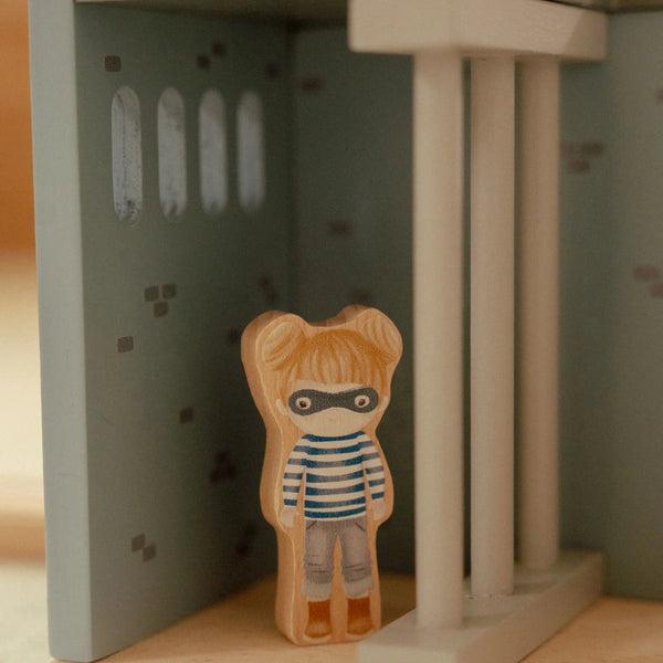 LITTLE DUTCH - Wooden Police Station – Blue – Essentials Price
