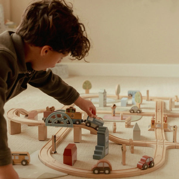 LITTLE DUTCH - Wooden Train Track – XL – Essentials