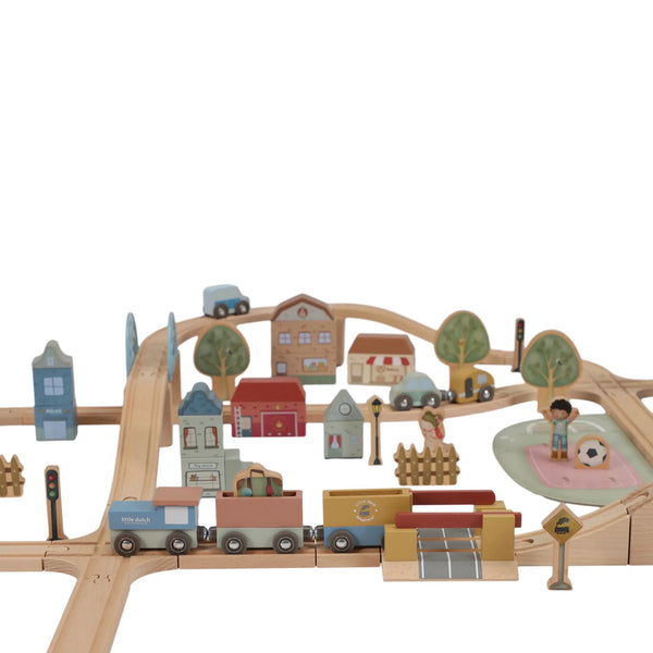 LITTLE DUTCH - Wooden Train Track – XL – Essentials