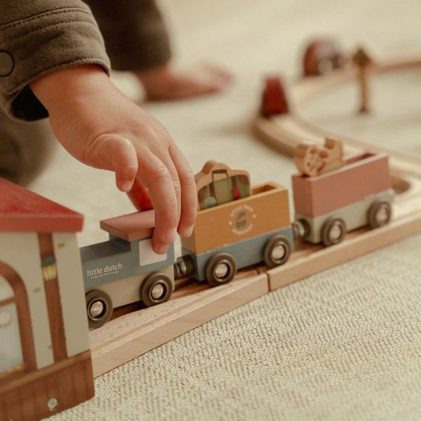 LITTLE DUTCH - Wooden Train Track – XL – Essentials