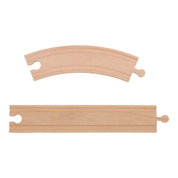 LITTLE DUTCH - Wooden Crane – Multicolored – Train track
