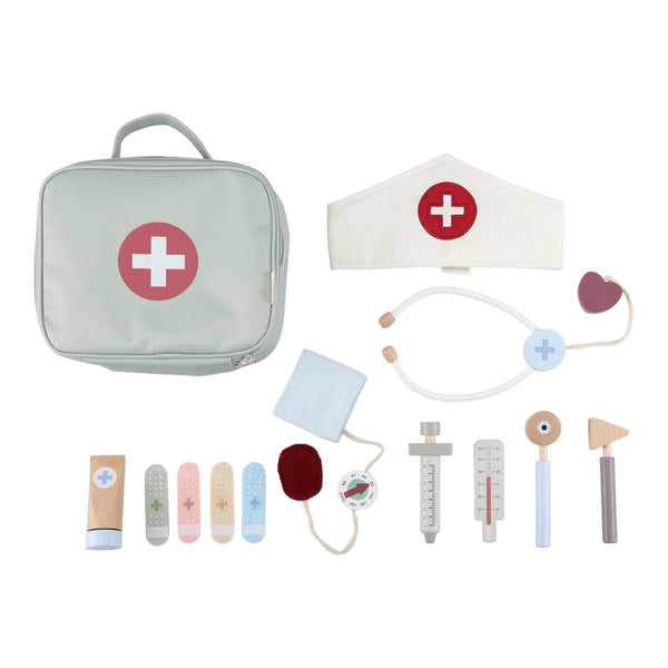 LITTLE DUTCH - Wooden doctor's set - Green - Essentials