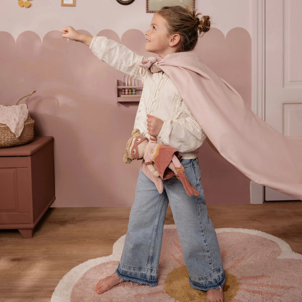 LITTLE DUTCH - Cuddle Doll Superhero Rosa - 35 cm
