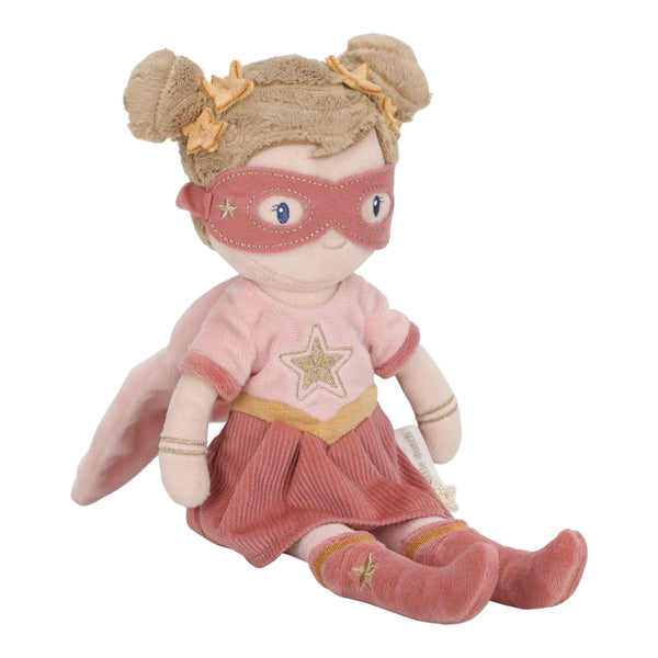 LITTLE DUTCH - Cuddle Doll Superhero Rosa - 35 cm
