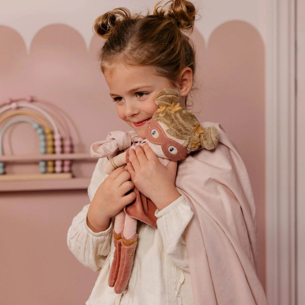 LITTLE DUTCH - Cuddle Doll Superhero Rosa - 35 cm