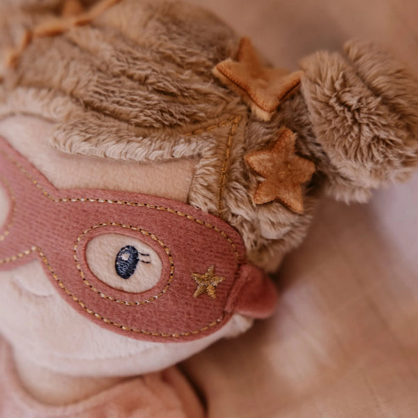 LITTLE DUTCH - Cuddle Doll Superhero Rosa - 35 cm